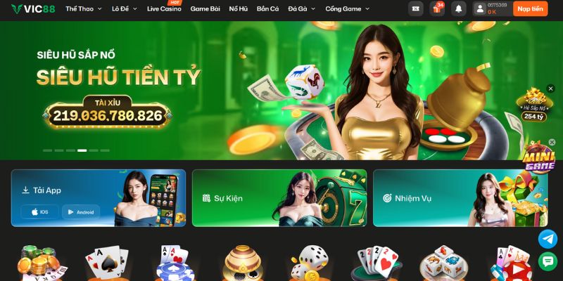 Tìm hiểu thông tin tổng quan về nhà cái VIC88